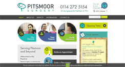 Desktop Screenshot of pitsmoorsurgery.co.uk